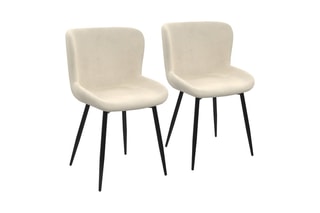 2 chaises Taylor - 50 x H79 x 52 cm - Revêtement en velours