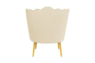 Fauteuil Arielle - Crème - Velours