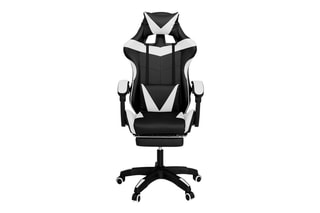 Fauteuil à roulettes - Noir et blanc