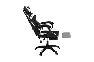 Fauteuil à roulettes - Noir et blanc