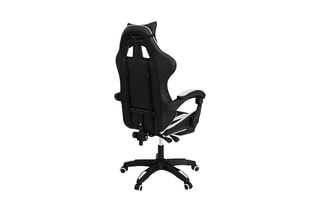 Fauteuil à roulettes - Noir et blanc