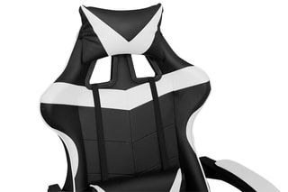 Fauteuil à roulettes - Noir et blanc