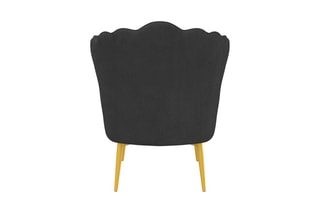 Fauteuil Arielle - Gris et doré