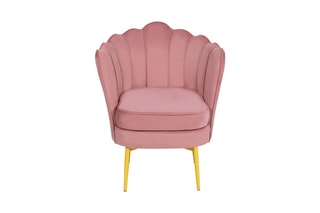 Fauteuil Arielle - Rose - Velours
