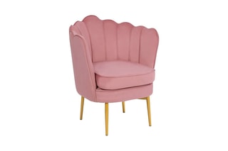 Fauteuil Arielle - Rose - Velours