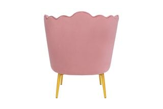 Fauteuil Arielle - Rose - Velours