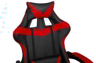 Fauteuil à roulettes - Noir et rouge