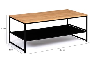 Table basse Manhattan - 113,5 x 60 x 45 cm