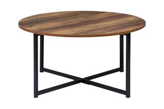 Table basse Elize - Noir et imitation bois