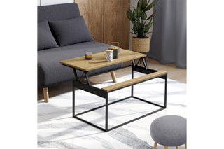 Table basse Memphis - 90 x 48 x 40,5/53,5 cm