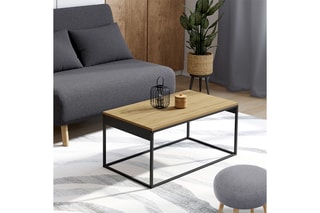 Table basse Memphis - 90 x 48 x 40,5/53,5 cm