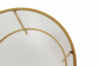 Table basse ronde en verre Siena - 70 x 45,5 x 70 cm