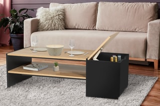 Table basse avec coffre Zoe - 110 x 60 x 36 cm