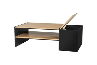 Table basse avec coffre Zoe - 110 x 60 x 36 cm