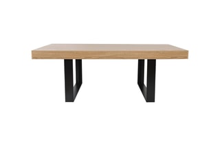 Table Brixton - Imitation bois et noir