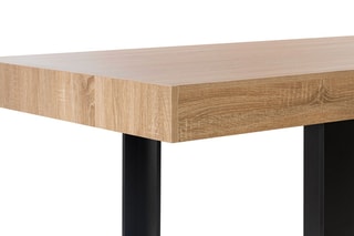 Table Brixton - Imitation bois et noir