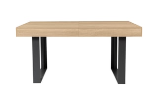 Table extensible Budapest - Imitation bois et noir