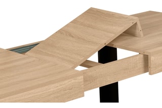 Table extensible Budapest - Imitation bois et noir