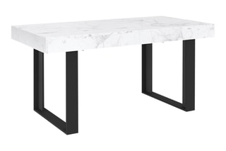 Table extensible Brixton - Blanc et noir