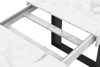 Table extensible Brixton - Blanc et noir