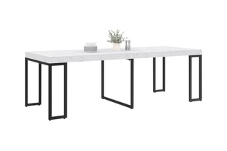 Table extensible Glam - Blanc et noir