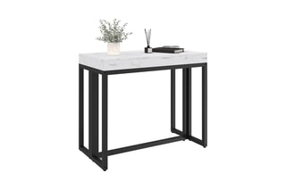 Table extensible Glam - Blanc et noir