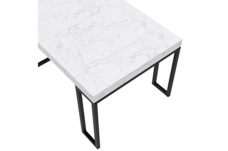 Table extensible Glam - Blanc et noir
