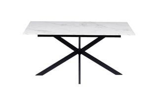 Table extensible Glam - Blanc et noir