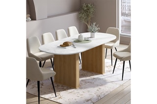 Table avec plateau extensible Marceau - 160/200 x 90 x 75 cm