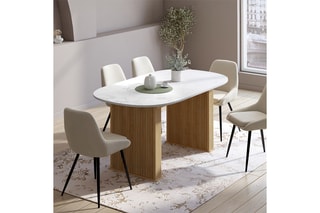 Table avec plateau extensible Marceau - 160/200 x 90 x 75 cm
