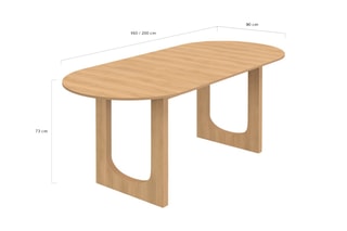 Table extensible Mathis - 160-200 x 75 x 90 cm