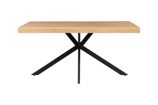 Table Brixton - Imitation bois et noir