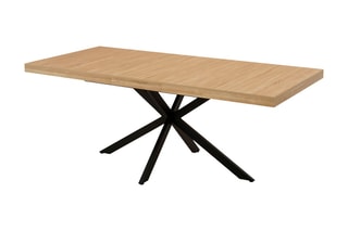 Table extensible Spider - Imitation bois et noir