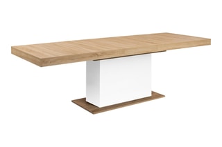 Table extensible Tania - Naturel et blanc