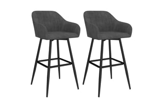 2 tabourets de bar Ariana - 47 x 93 x 46 cm