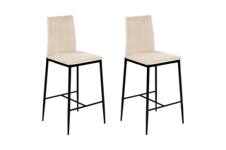 2 tabourets de bar Jade - 43 x 100 x 46,5 cm