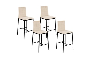4 tabourets de bar Jade - 43 x 100 x 46,5 cm