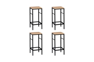 4 tabourets de bar Memphis - 32 x 67 x 32 cm