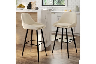 2 tabourets de bar Olivia - 44 x 92 x 46 cm
