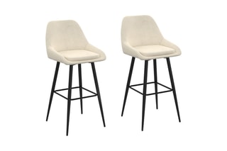 2 tabourets de bar Olivia - 44 x 92 x 46 cm