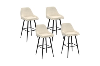 4 tabourets de bar Olivia - 44 x 92 x 46 cm