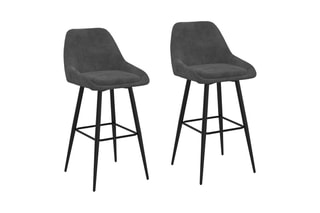 2 tabourets de bar Olivia - 44 x 92 x 46 cm