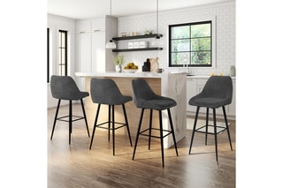 4 tabourets de bar Olivia - 44 x 65 x 34 cm