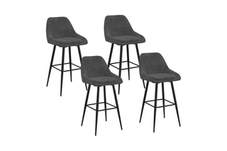 4 tabourets de bar Olivia - 44 x 65 x 34 cm
