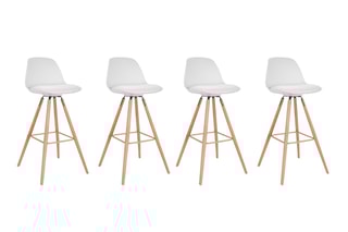 4 tabourets de bar Oslo - 38 x 74 x 97 cm