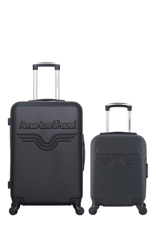 Valise cabine low-cost et Valise semaine Chelsea  - 46/65 cm - Noir