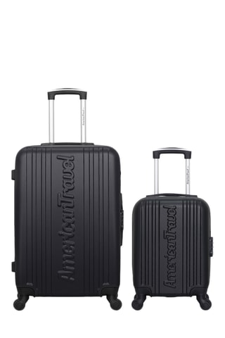 Valise XXS et valise semaine Springfield (XXS/M) - 46/65 cm - Noir