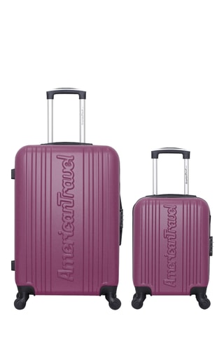 Valise XXS et valise semaine Springfield (XXS/M) - 46/65 cm - Violet