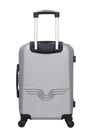 Valise cabine et valise semaine Chelsea (S/M) - 55/65 cm  - Noir, argenté et gris