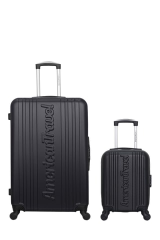 Valise XXS et valise grand volume Springfield (XXS/L) - 46/75 cm - Noir